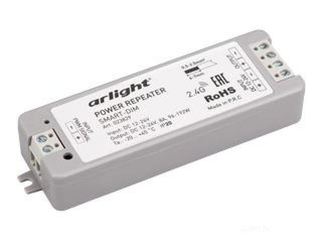 Усилитель SMART-DIM (12-24V, 1x8A) (Arlight, IP20 Пластик, 5 лет) фото:3