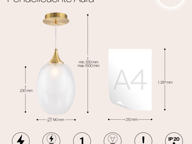 Подвесной светильник Maytoni MOD016PL-01BS фото:16