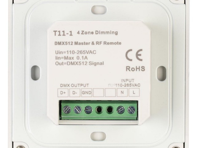 Панель Sens SMART-P29-DIM White (230V, 4 зоны, 2.4G) (Arlight, IP20 Пластик, 5 лет) фото:3