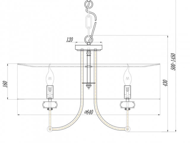 Подвесной светильник Maytoni ARM006PL-08G фото:7