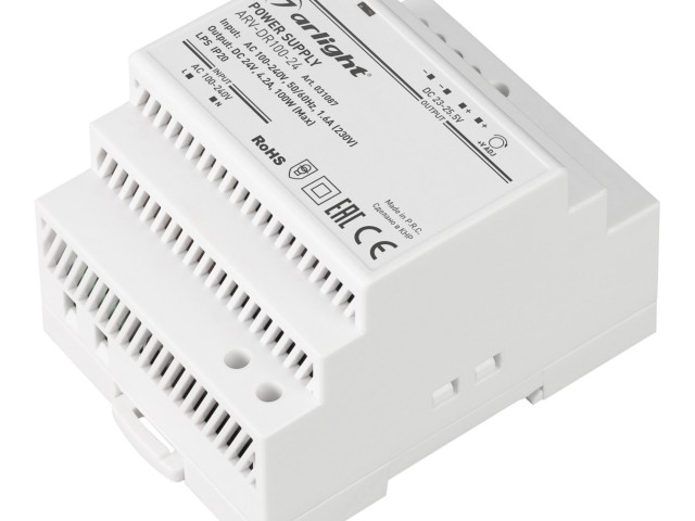 Блок питания ARV-DR100-24 (24V, 4.2A, 100W) (Arlight, IP20 DIN-рейка) фото:1