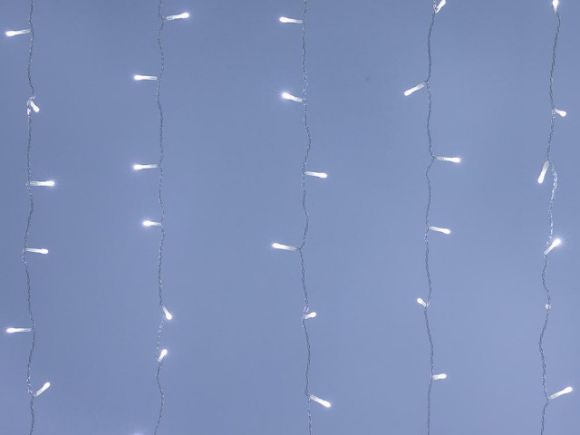 Светодиодная гирлянда ARD-CURTAIN-HOME-2000x2500-CLEAR-300LED White (230V, 12W) (Ardecoled, IP20) фото:1