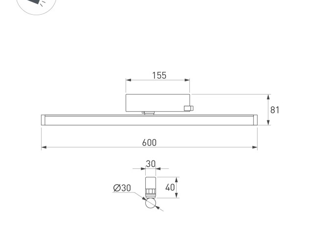 Светильник LGD-TUBE-TURN-4TR-L600-20W Day4000 (BK, 180 deg, 230V) (Arlight, IP20 Металл, 3 года) фото:7