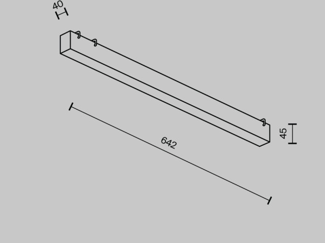 Подвесной светильник Technical TR129B-24W3K-B фото:1