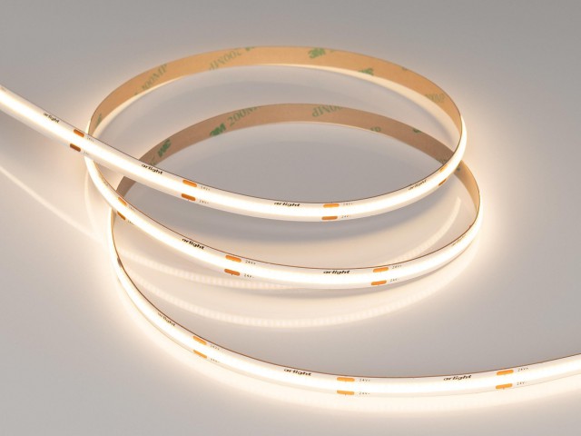 Лента COB-X480-8mm 24V Warm3000 (8 W/m, IP20, CSP, 5m) (Arlight, -) фото:2