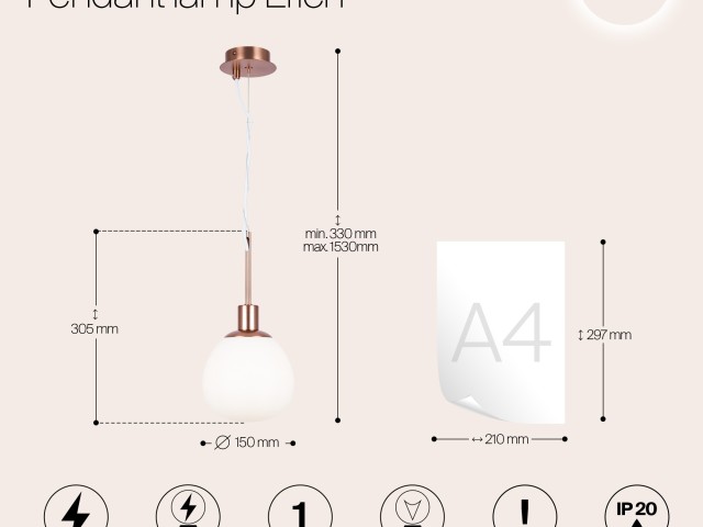 Подвесной светильник Maytoni MOD221-PL-01-G фото:8