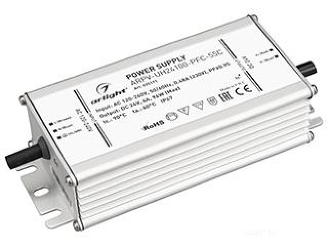 Блок питания ARPV-UH24100-PFC-55C (24V, 4.2A, 100W) (Arlight, IP67 Металл, 5 лет) фото:5