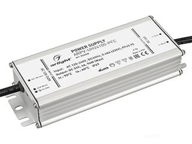 Блок питания ARPV-UH24100-PFC (24V, 4.2A, 100W) (Arlight, IP67 Металл, 7 лет) фото:6