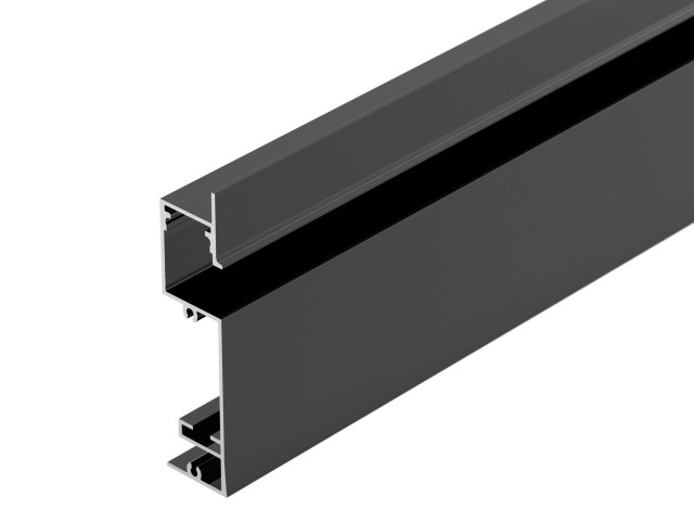 Профиль PLINTUS-H73-F-2000 BLACK (Arlight, Алюминий) фото:4
