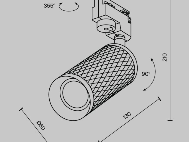 Трековый светильник Technical TR011-1-GU10-W фото:9