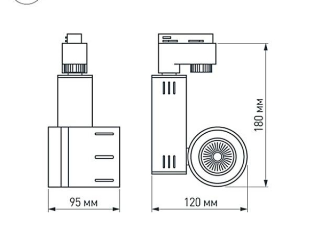 Светодиодный светильник LGD-520WH 9W Warm White (Arlight, IP20 Металл, 3 года) фото:8