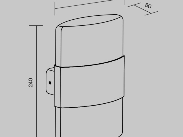 Настенный светильник (бра) Outdoor O442WL-L12GF3K фото:9