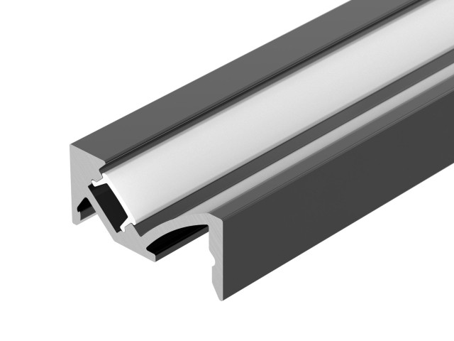 Профиль SL-BEVEL-W21-2000 ANOD BLACK (Arlight, Алюминий) фото:2