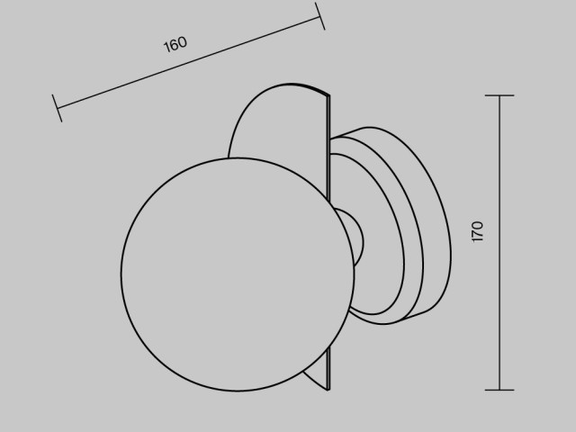 Настенный светильник (бра) Freya FR5391WL-01BS фото:1