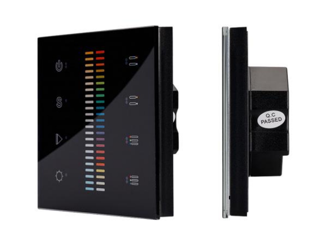 Панель Sens SR-2830C-AC-RF-IN Black (220V,RGB+CCT,4зоны) (Arlight, IP20 Пластик, 3 года) фото:3