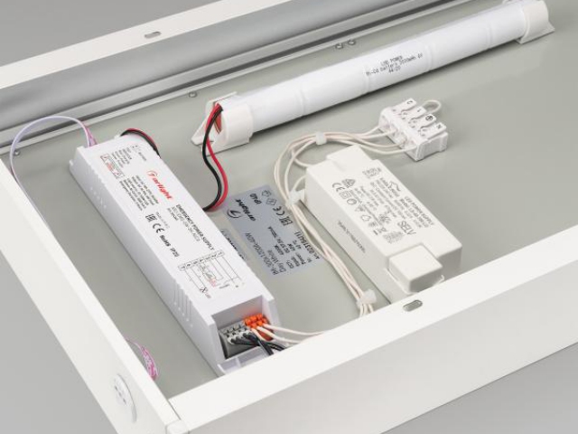 Панель IM-EMERGENCY-1.5H-S300x1200-45W Warm3000 (WH, 120 deg, 230V) (Arlight, IP40 Металл, 2 года) фото:5