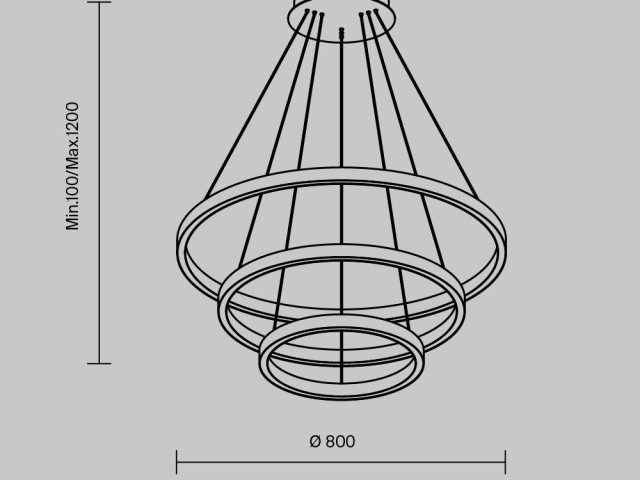 Подвесной светильник Maytoni MOD058PL-L100WK фото:1