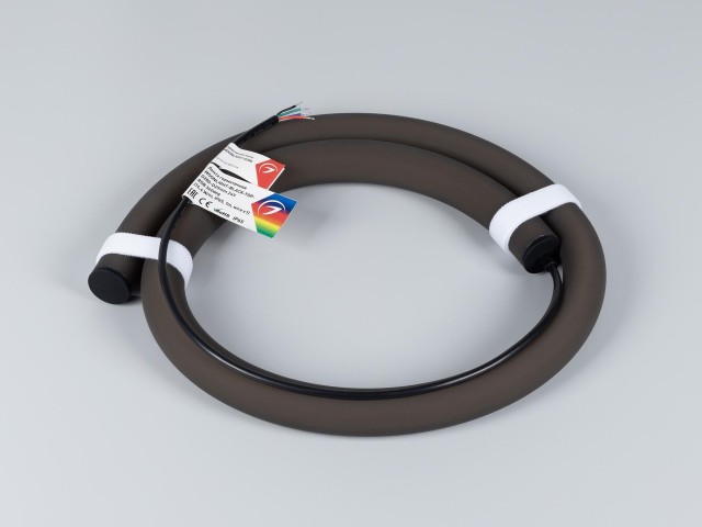 Лента герметичная MOONLIGHT-BLACK-TOP-G280-D25mm 24V RGB 360deg (14.4 W/m, IP65, 1m, wire x1) (Arlight, Вывод прямой, 3 года) фото:6