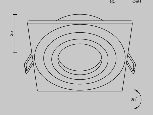 Встраиваемый светильник Technical DL024-2-01W фото:5