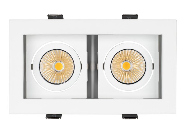 Светильник CL-KARDAN-S180x102-2x9W Warm (WH, 38 deg) (Arlight, IP20 Металл, 3 года) фото:2
