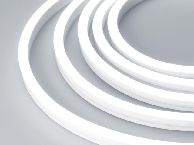 Лента герметичная MOONLIGHT-SIDE-A140-12x17mm 24V White6000 (9.6 W/m, IP67, 5m, wire x2) (Arlight, Вывод боковой, 3 года) фото:4