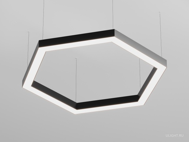 Светильник HOKASU Hexagon 35/40 (RAL9003/404*6mm/LT70 — 3K/52W) фото:3