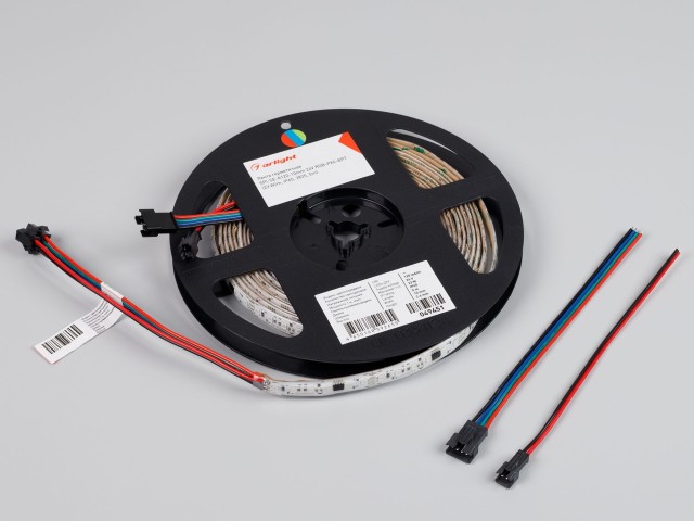 Лента герметичная SPI-SE-A120-10mm 24V RGB-PX6-BPT (23 W/m, IP65, 2835, 5m) (Arlight, бегущий огонь) фото:5