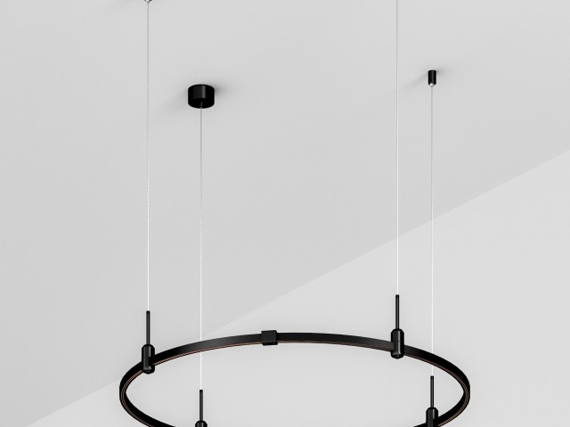 Основание ART-APRIORI-ROUND-HANG-R1000 (BK) (Arlight, IP20 Металл, 3 года) фото:3