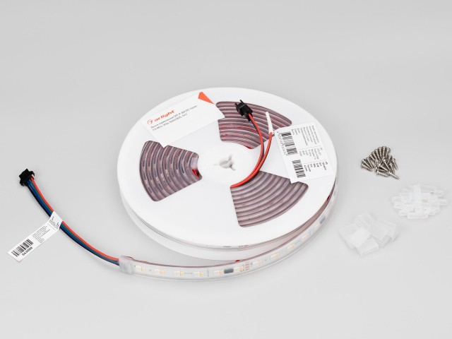Лента герметичная SPI-P-BA120-14mm 24V RGBW-Day-PX6-BPT (16 W/m, IP66, 5060/2835, 5m) (Arlight, бегущий огонь) фото:4