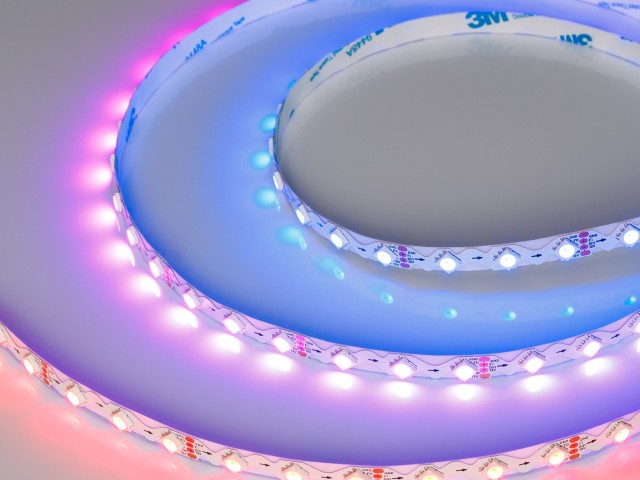 Лента SPI-RZ-B60-8mm 12V RGB-PX1-BPT (9 W/m, IP20, 5060, 5m) (Arlight, -) фото:3