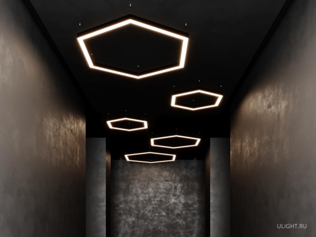 Светильник HOKASU Hexagon 35/40 (RAL9003/404*6mm/LT70 — 3K/52W) фото:8