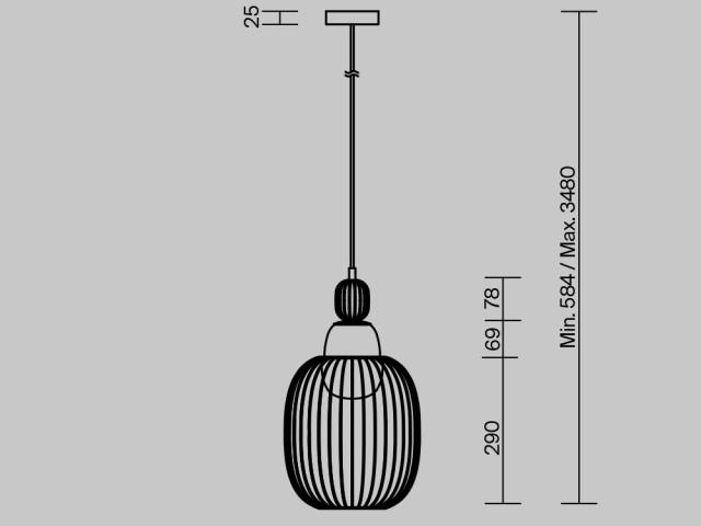 Подвесной светильник Maytoni MOD376PL-01G1 фото:1