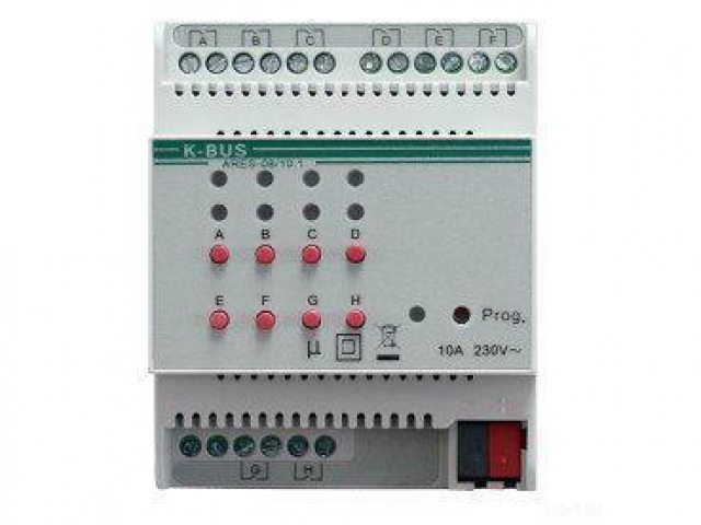 INTELLIGENT ARLIGHT Релейный модуль KNX-708-SW10-DIN (BUS, 8x10A) (Arlight, -) фото:4