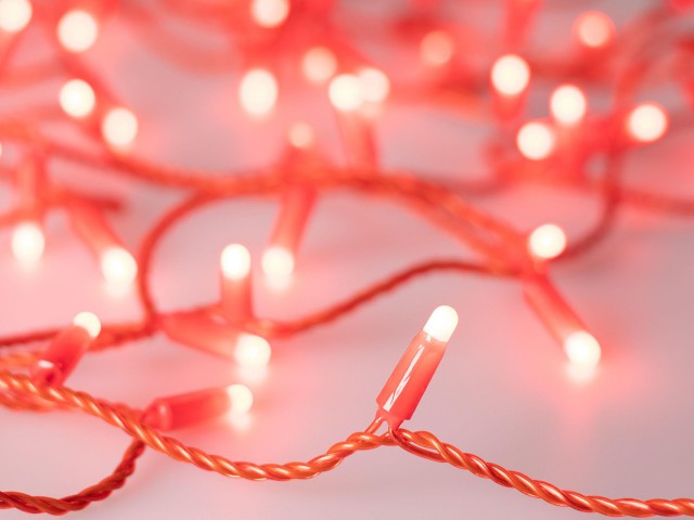Светодиодная гирлянда ARD-STRING-CLASSIC-10000-RED-100LED-MILK-STD Red (230V, 7W) (Ardecoled, IP65) фото:3