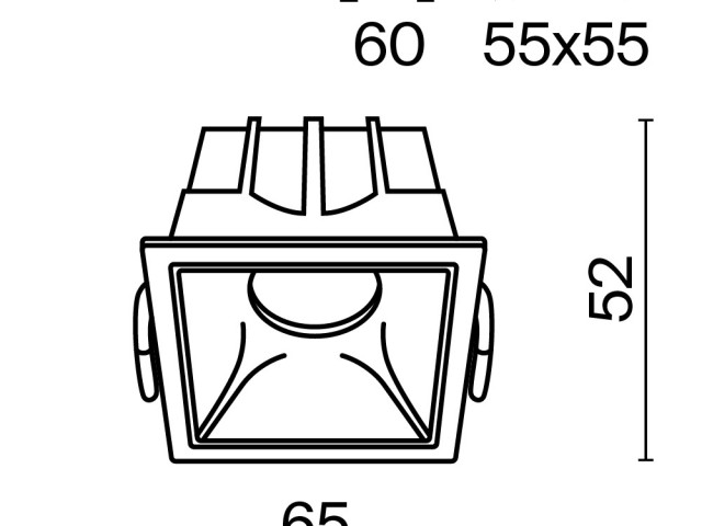 Встраиваемый светильник Technical DL043-01-10W4K-D-SQ-W фото:7