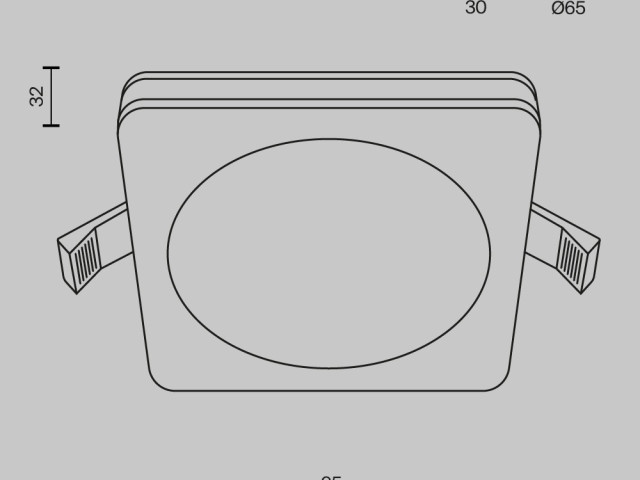 Встраиваемый светильник Technical DL303-L7W4K фото:1