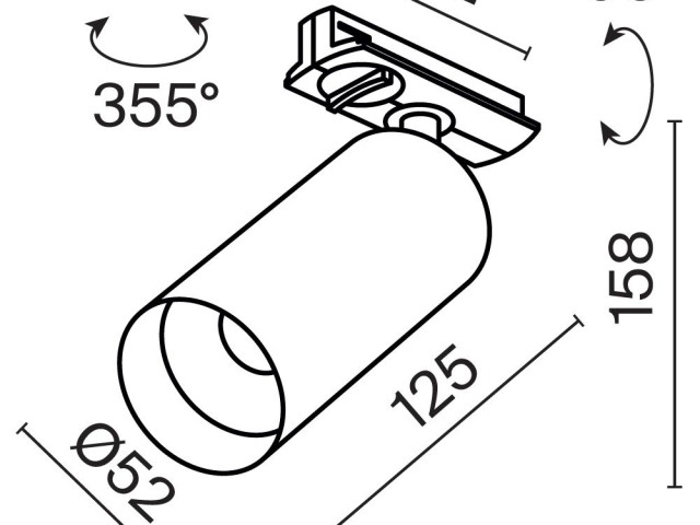 Трековый светильник Technical TR021-1-12W3K-W-W фото:19