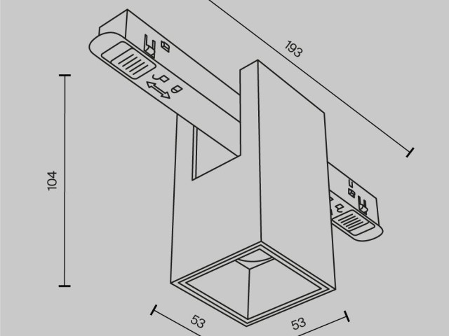 Трековый светильник Technical TR121-2-7W3K-B фото:12