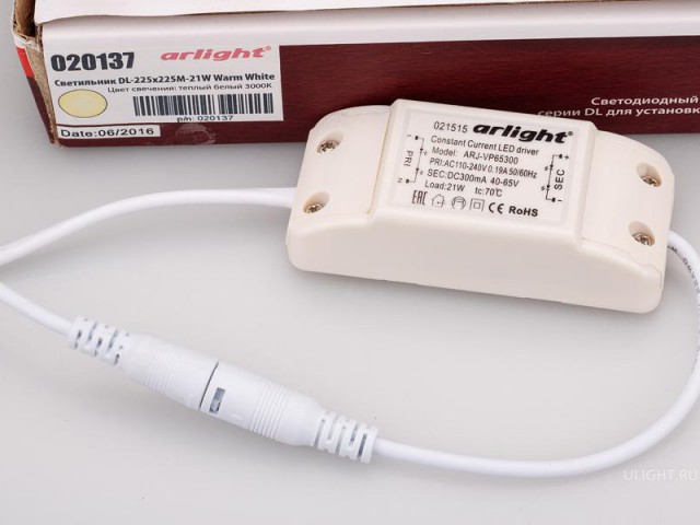 Светильник DL-225x225M-21W Warm White (Arlight, IP40 Металл, 3 года) фото:4