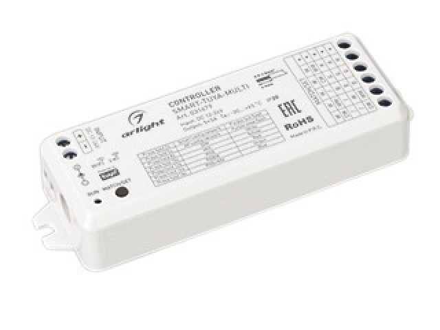 Контроллер SMART-TUYA-MULTI (12-24V, 5x3A, RGB-MIX, 2.4G) (Arlight, IP20 Пластик, 5 лет) фото:4