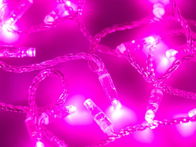 Светодиодная гирлянда ARD-STRING-CLASSIC-10000-CLEAR-100LED-FLASH PINK (230V, 7W) (Ardecoled, IP65) фото:2