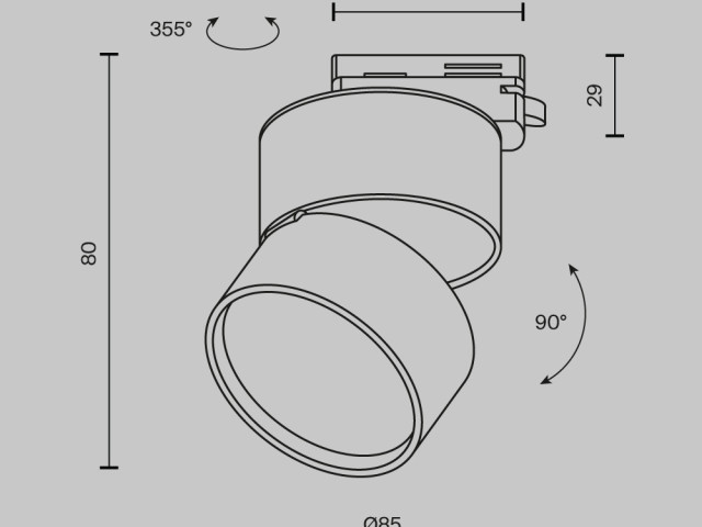 Трековый светильник Technical TR007-1-12W3K-B-1 фото:166
