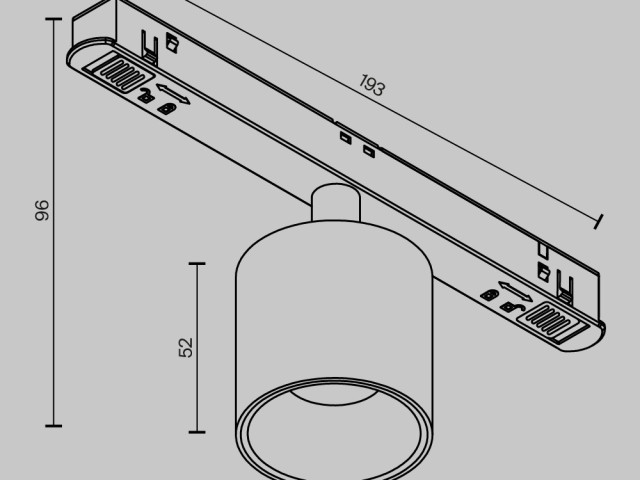 Трековый светильник Technical TR132-4-7W-DS-B фото:15