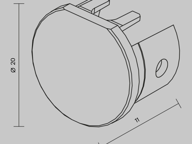 Комплектующие для накладной трековой системы Technical TRA184EC-R-11B фото:1
