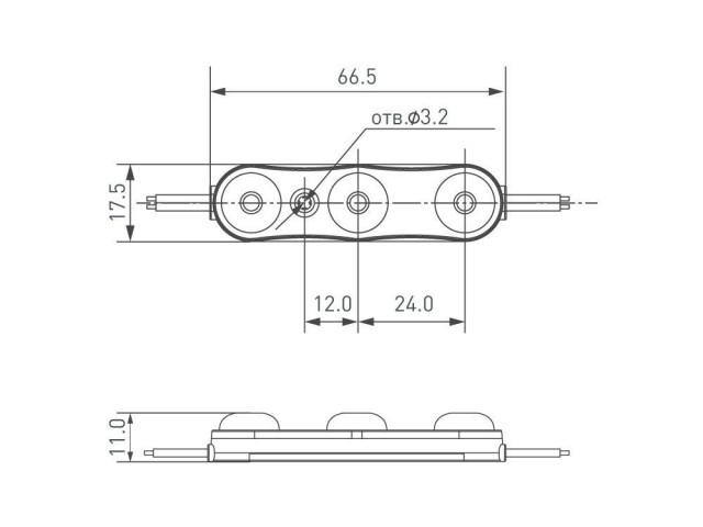 Модуль герметичный ARL-ORION-R10-12V Cool (2835, 3 LED, 170 deg) (Arlight, Закрытый) фото:5