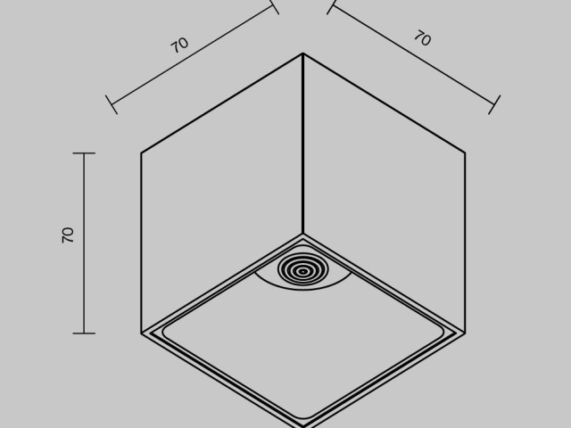 Потолочный светильник Technical C065CL-L12W4K-D фото:1