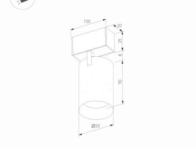 Светильник MAG-SPOT-25-R90-9W Warm3000 (BK, 30 deg, 24V) (Arlight, IP20 Металл, 5 лет) фото:17
