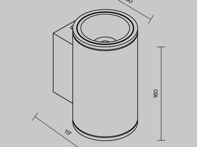 Настенный светильник (бра) Outdoor O303WL-L10W3K фото:4