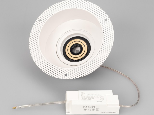 Корпус PLURIO-BASE-BUILT-TRIMLESS-R160 (WH, 1-2, 200mA) (Arlight, IP20 Металл, 3 года) фото:3