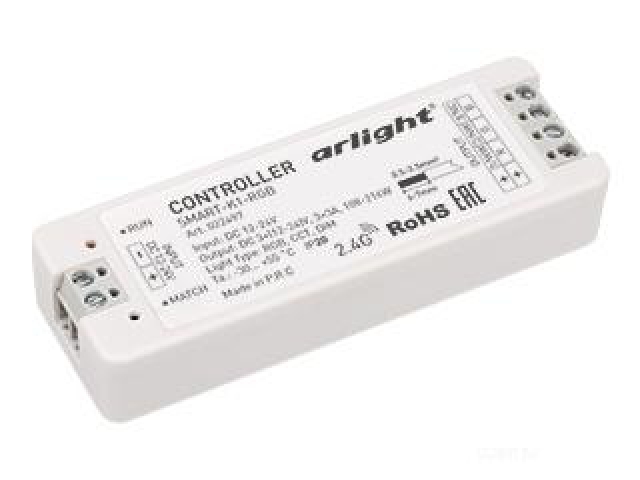 Контроллер SMART-K1-RGB (12-24V, 3x3A, 2.4G) (Arlight, IP20 Пластик, 5 лет) фото:3